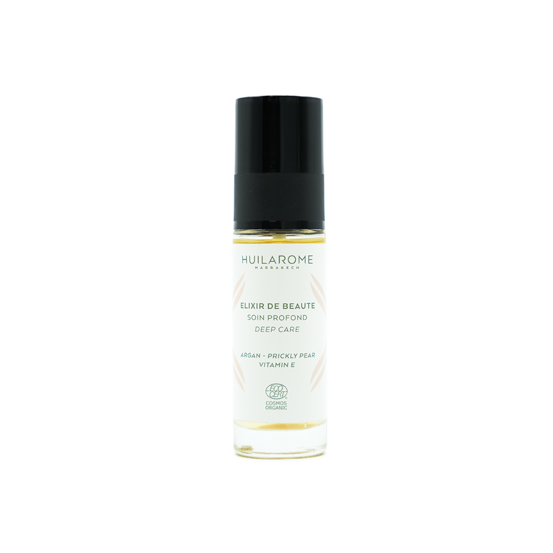 Elixir de beauté soin profond argan, figue de barbarie, vitamine e - peaux normales à sèches et peaux matures
